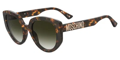 Moschino Mos173/s 086/9k Women's Sunglasses Tortoiseshell Size 53 In Brown