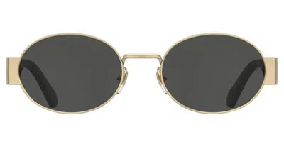 Moschino Mos185/s 000/ir Men's Sunglasses Gold Size 55