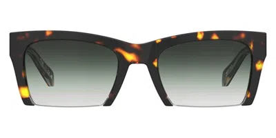 Moschino Mos196/s 086/9k Women's Sunglasses Tortoiseshell Size 53 In Black