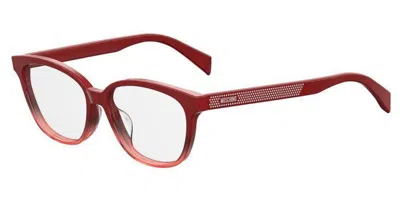 Moschino Mos527/f Asian Fit C9a Women's Glasses Red Size 53 - Free Lenses - Blue Light Block Available