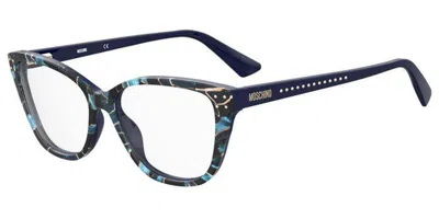 Moschino Mos583 Edc Women's Glasses Blue Size 54 - Free Lenses - Blue Light Block Available