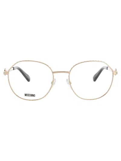 Moschino Mos586 Eyeglasses In Rose Gold - Demo