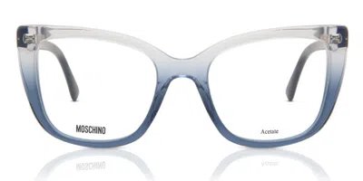 Moschino Mos603 Qm4 Women's Glasses Blue Size 52 - Free Lenses - Blue Light Block Available In Multi
