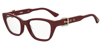 Moschino Mos608 Lhf Women's Glasses Burgundy Size 51 - Free Lenses - Blue Light Block Available