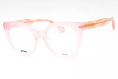 Moschino Mos613 Cat Eye Acetate Eyeglasses In Pink