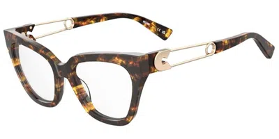 Moschino Mos638 Women's Glasses, Tortoiseshell, Size 52 In Brown