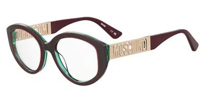 Moschino Mos640 Women's Glasses, Burgundy, Size 52
