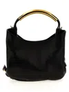 Moschino Small Handle Me Leather Top Handle Bag In Black