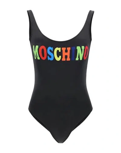 Moschino Swimsuit Woman One-piece Swimsuit Black Size 6 Polyester