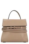 Moschino Tie Me Small Leather Handbag In Nude
