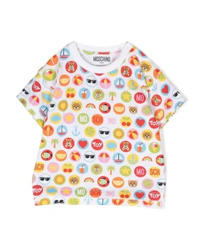Moschino Motif-print T-shirt In White