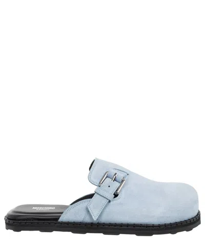 Moschino Mules In Lightblue