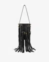 Moschino Multibelts Nappa Bucket Bag In Black