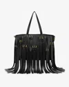 Moschino Multibelts Nappa Shopper In Black