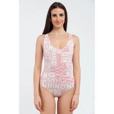 Moschino Multicolor Cotton Bodysuit In Pink