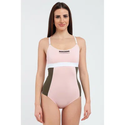 Moschino Multicolor Cotton Bodysuit In Pink