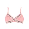 Moschino Multicolor Cotton Bra In Pink