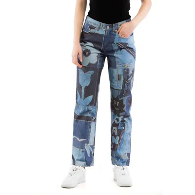 Moschino Multicolor Cotton Jeans Denim In Blue