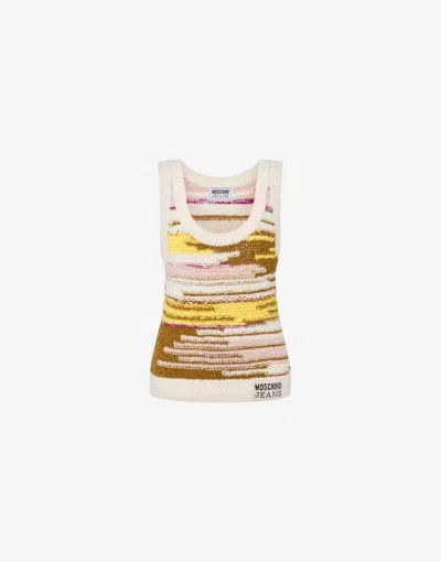 MOSCHINO MULTICOLOR KNIT TOP