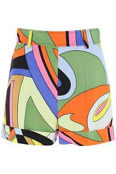 Pre-owned Moschino Multicolor Printed Shorts 40 It