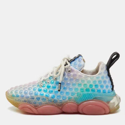 Moschino Multicolor Rubber Double Bubble Lace Up Sneakers