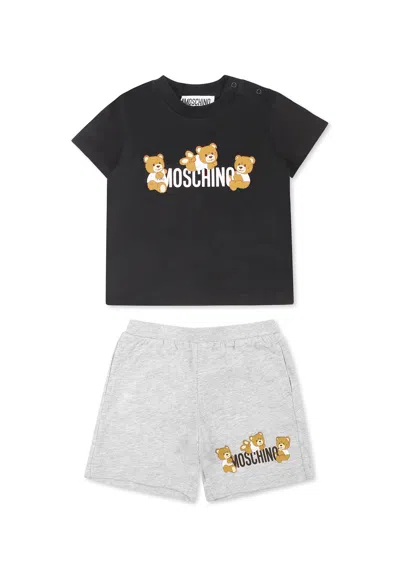 Moschino Kids' Multicolor Set For Baby Boy With Three Teddy Bears