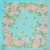 Moschino Multicolor Twill Seta Scarf In Multi Light Blue