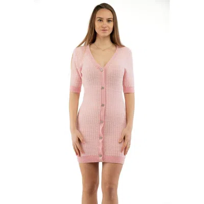Moschino Multicolor Viscose Casual Dress In Pink