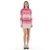 Moschino Multicolor Wool Sweatshirt In Pink
