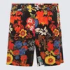Moschino Multicolour Flower Shorts In Multicolour