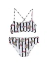 Moschino Teddy Bear Bikini Set In 83523 - Bianco Nero