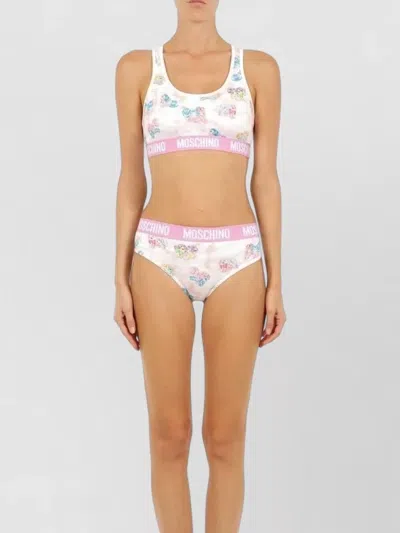 Moschino My Little Pony Two Piece Beachwear Bikini In Neutral