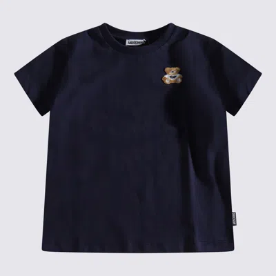 Moschino Kids' Navy Blue Cotton T-shirt