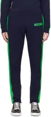 Moschino Navy Painted Lounge Pants In A3290 Fantasy Print