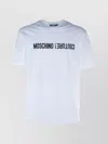 Moschino Neck Crew Sleeves Short T-shirt