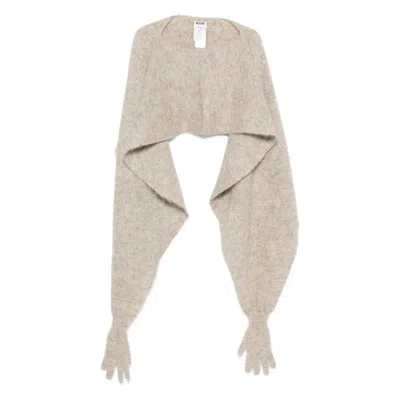 Moschino Neutrals Jackets - Capes & Ponchos Women In White