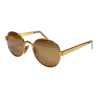 Pre-owned Moschino New Vintage  By Persol M16 " Lontano Dagli Occhi " Gold Sunglasses In Brown