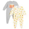Moschino Newborn Cloud Toy Cookies Baby Set Of 2 Logo Printed Onesies