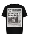 Moschino T-shirt Whit Maxi Print In Black
