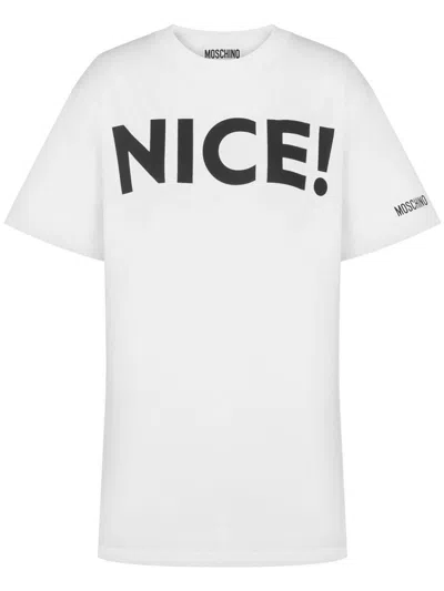 Moschino 'nice!' T-shirt In Multi