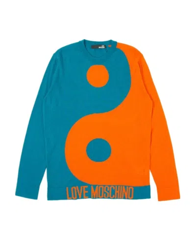 Moschino Niuzhuan Qiankun Pullover In Blue