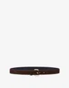 Moschino Nubuck Belt In Brown