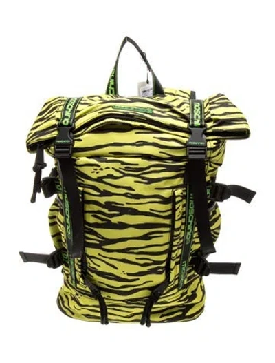 Pre-owned Moschino Nylon Backpack W/ Tags In Green