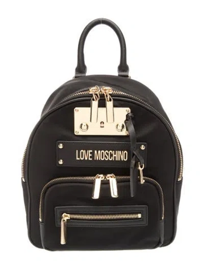 Pre-owned Moschino Nylon Backpack In White