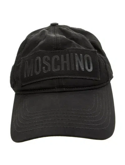 Pre-owned Moschino Nylon Baseball Hat In Black
