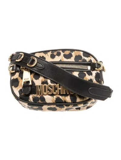 Pre-owned Moschino Nylon Crossbody Bag In Neutral