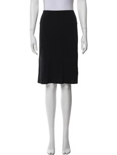 Pre-owned Moschino Nylon Mini Skirt In Black