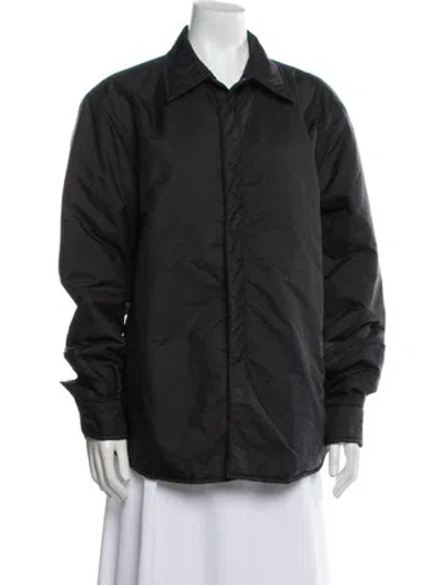 Pre-owned Moschino Nylon Parka In Blue