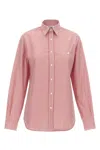 Moschino Red Oca Embroidered Shirt