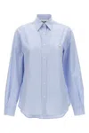 Moschino Striped Poplin Shirt Goose Embroidery